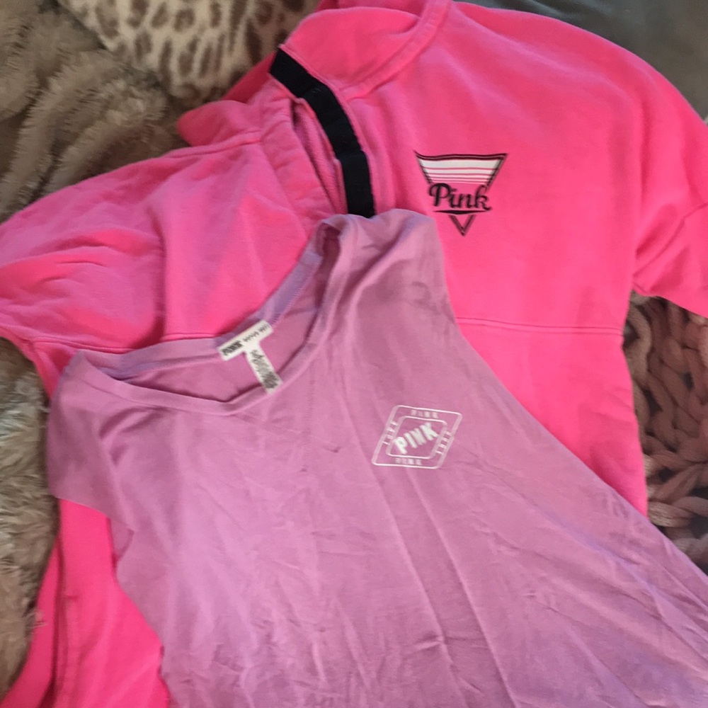 Pink Victoria’s Secret pullover and tank